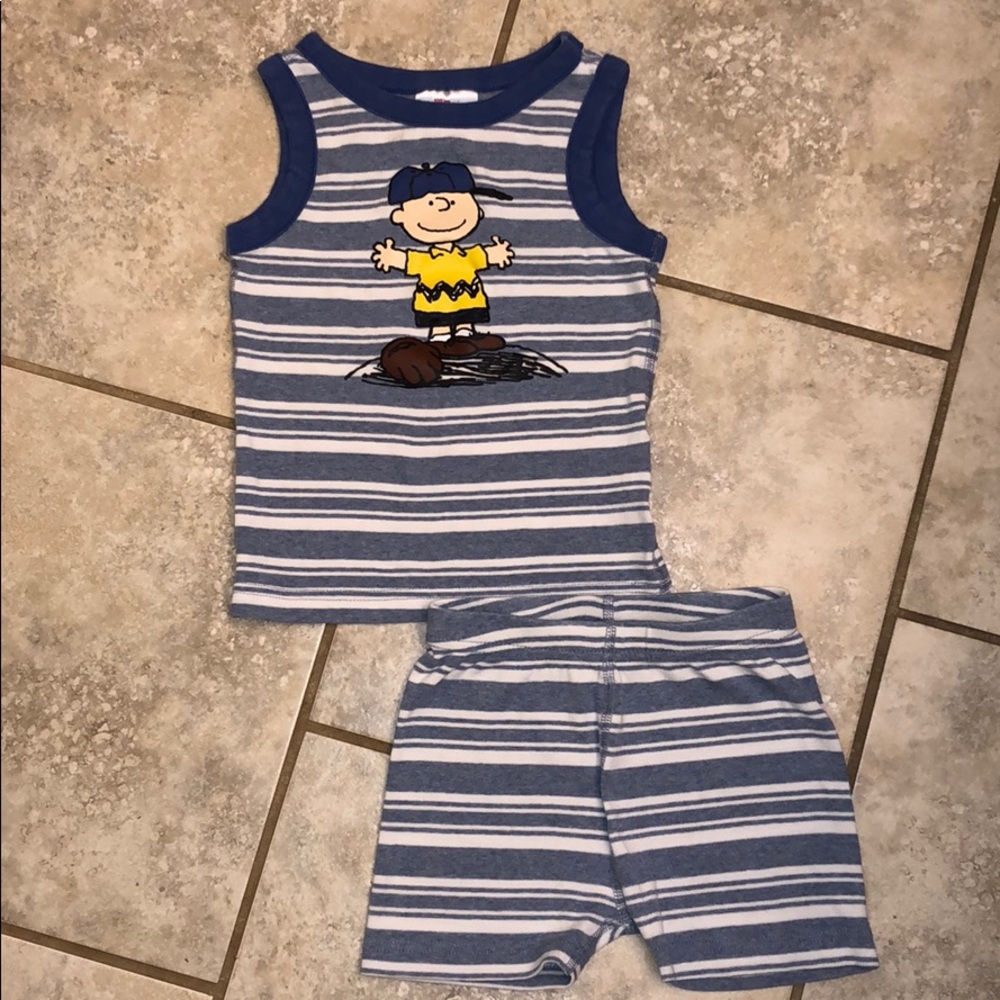 Hanna Andersson Peanuts short John PJs